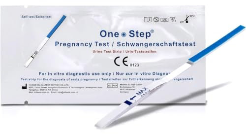 One Step: 10 x Ultra Early - 10mIU Wide Width Pregnancy Test Strips (Tests up to 6 Days Earlier)
