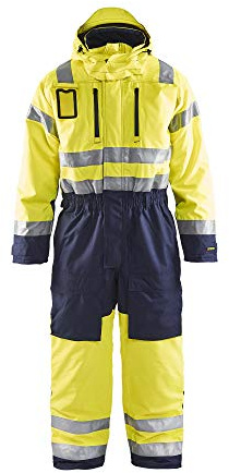 Blakläder Warnschutz-Winteroverall High-Vis Klasse 3 Größe, 1 Stück, C50, gelb/marineblau, 676319773389C50