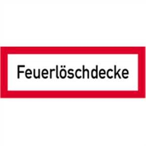 Schild Brandschutzschild Feuerlöschdecke 10,5x29,7cm