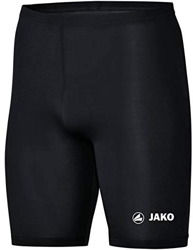 JAKO Unterziehhose Kinder Tight Basic 2.0 Schwarz 140 - Elastische Fahrradhose Kinder aus Polyester, Radlerhose Kinder mit elastischem Bund, Thermohose