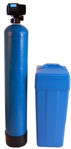 DURAWATER Iron Blaster 48K Combination Water Softener & Iron Filter with Fleck 5600SXT Digital Metered Valve - Treat Whole House up to (3/4 Bypass 48,000 Grains, Blue)