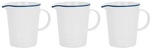 Nicola Spring Weiße Bauernhause -Milchkrüge - 300ml - Packung Von 3