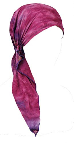 Ulalaza Chemo Cancer Head Scarf Hat Cap Cap Cheveux pré-attachés Wrap Turban Headwear