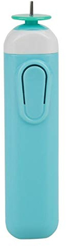 Oumefar Mini Papel de Quilling eléctrico, Herramientas de Quilling de Papel, bolígrafo ranurado eléctrico, enrollador de Origami, bolígrafo rizador de Acero DIY(Blue)