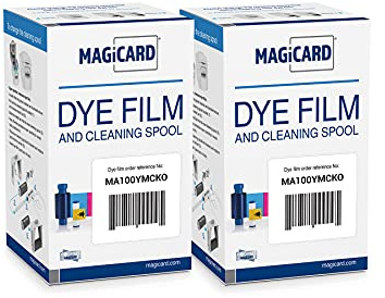 Bodno Magicard MA100YMCKO Farbband – YMCKO – Software-Demo für 100 Drucke, 2 Stück