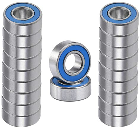 5x11x4mm Miniaturkugellager,20pcs MR115-2RS Doppelt abgeschirmte Rillenkugellager,Doppelseitige blaue Gummidichtungen Kugellager,Geeignet für die meisten allgemeinen Anwendungen