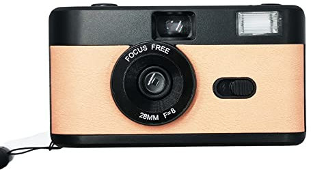 HOJO Disposable Camera-Reusable Film Camera For Beginner With Flash 35mm Film Camera F/8 28mm Lens Film Camera Multipack