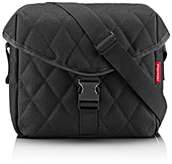 reisenthel saddle bag M rhombus black - Stylische Umhängetasche im Satteltaschen-Look