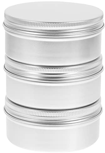 COHEALI Seifendose Seifenbox Seifen-Aufbewahrungskoffer 3 Leere Aluminium-Seifenhalter -Probenbehälter Vorratsdose Festes Shampoo Aufbewahrung