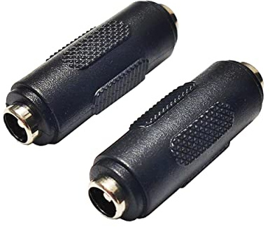 SHANFEILU DC 5.5mmx2.1mm Female to Female Power Jack Connector Adapter 2pcs | DC Barrel Charge 2.1mm X 5.5mm Adapter Female Coupler for Led Strip Light Security Camera
