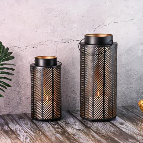 Marrakesch Set med 2 trädgårdsvindlampor 33 cm och 25 cm | Lyktor för utomhusbruk, Asbirg, stor modern som trädgårdsdekoration