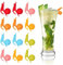 wangjiangda 12 Pièces Marqueur Verre en Silicone, Marqueurs de Verre à Vin Réutilisables Marqueurs de Verre Colorés, Accessoires de Verre à Vin Décoration de Verre à Vin pour Fêtes, Rassemblements