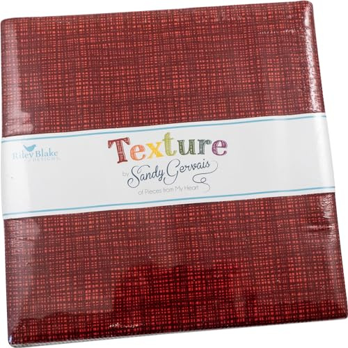 Sandy Gervais Texture 25,4 cm Stapler 42 25,4 cm Quadrate Schichtkuchen Riley Blake Designs 10-610-42