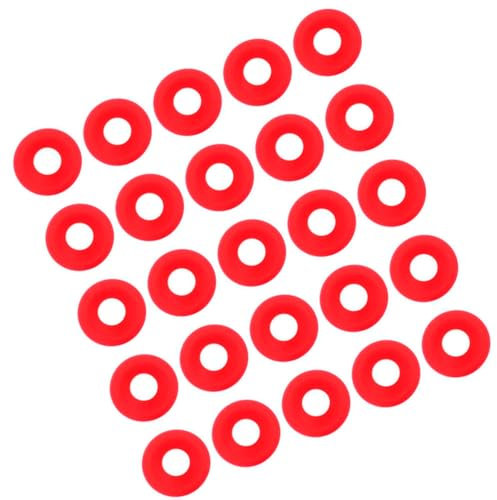 25 uds. Juntas Grolsch de Silicona Rojas, Sellos de Silicona para Botella con Tapa Oscilante, Sellos para Botellas de Cerveza Casera