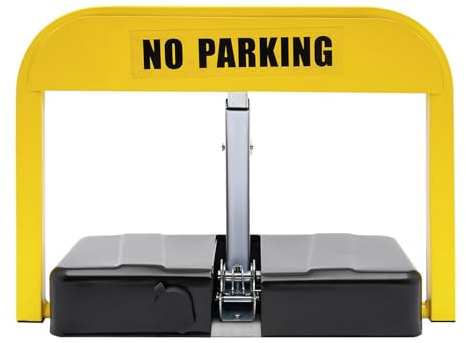TONFEION Parkplatzsperre, Automatische Parken 15m Parkplatzsperre Elektrisch mit 2 Fernbedienung und 2 Schlüsseln, 25 ° Pufferschutz, für Hotels Wohngebieten Flughäfen