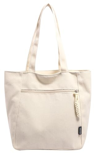 JSTHHTT Shopper Tasche Damen Tote Bag UmhäNgetasche Mit ReißVerschluss Cord Beuteltasche Stofftasche, Shopper Handtasche Schultertaschen FüR Arbeit Reisen Einkaufen Schule College