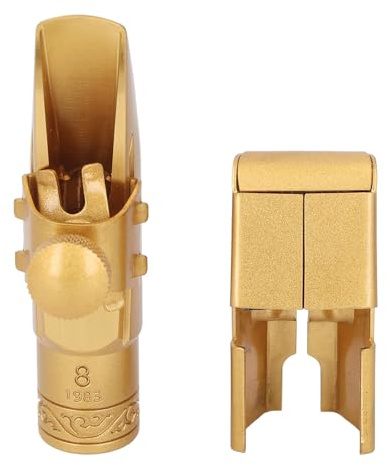 Bocchino per sassofono soprano, bocchino per sassofono 8C in ottone con legatura a cappuccio, bocchino professionale per sassofono soprano si bemolle per professionisti
