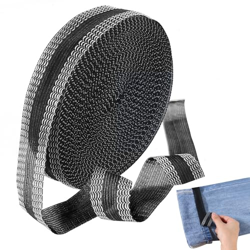 YiliYa 20 M Poliéster Cinta de Dobladillo sin Necesidad de Coser Autoadhesivo Universal CintasDobladillo Plancha para Pantalones para Jeans Faldas 2.5cm Ancho
