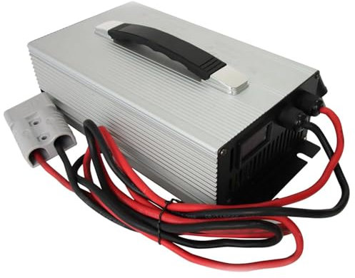 WLEJSL Chargeur Batterie 36 V 30 A Boîtier Aluminium 1800 W, Intelligent pour Chariot Élévateur Électrique avec Prise Anderson 50 A/120 A/175 A/350 A, pour Batterie Plomb Acide 36 V,50a
