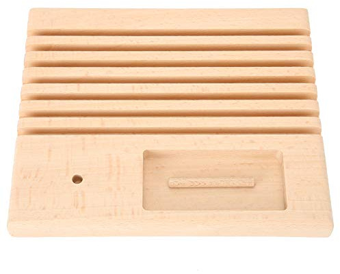 Ruler Rack Beech Smooth Textured Wood Quilting Ruler Rack Patchwork Ruler Holder Patchwork Bobbin for Sewing Ruler Needles