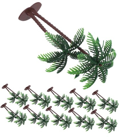 Artibetter 15pièces Cocotier Palmier Artificiel Plastique Modèle Arbre Tropical Décoration Intérieure Et Extérieure Plantes Tropicales sans Entretien
