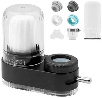 Yuhtech Tap Purifier, Flow Pure Tap Filter, Kitchen Faucet Water Purifier, 7 Layer Composite Cartridge Water Filter Tap, Suitable for Most Faucets