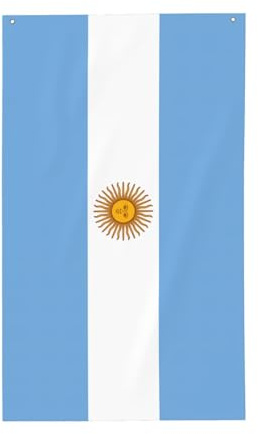 Bandiera argentina decorativa da giardino, in poliestere, stampa vivida, pronta per vacanze e feste