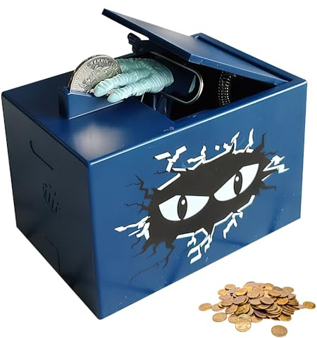 YANGUN Elektronische spardose, Automatisches Stehlen Münze sparschwein，sparbox Kinder, spardosen, Automatisch Münzbox mit Sound, Geburtstag Weihnachts Ostern Geschenke für Jungen Mädchen