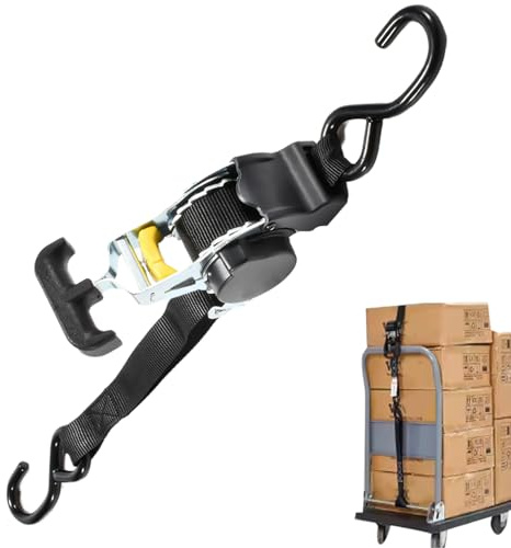Correas Retráctiles de Trinquete,Correas con Trinquete Auto-Retráctiles de Alta Resistencia | Suministros De Cintas Industriales para Motocicletas Remolques Carga Quad
