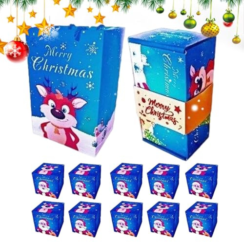 Jullådor med lock, hoppande godisbehållare för julfest - chokladfesttillbehör för kakor, firande, affärsbröllop