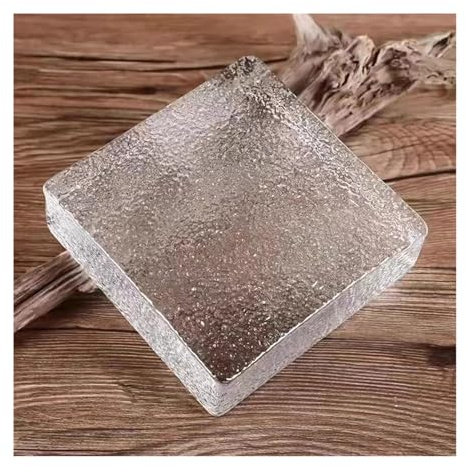 Frosted Rectangular Glass Blocks Sided Crystal Bricks with Protect Privacy for Office Home Bar Hotels(5PCS)