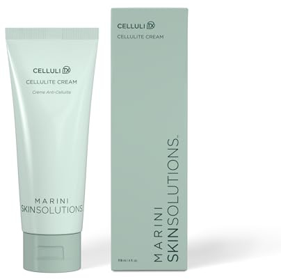 Marini SkinSolutions CelluliTX - Cellulite Thigh Cream with Aminophylline, Retinol, Peptides & Caffeine - Cruelty Free - Made in the USA - 4 oz