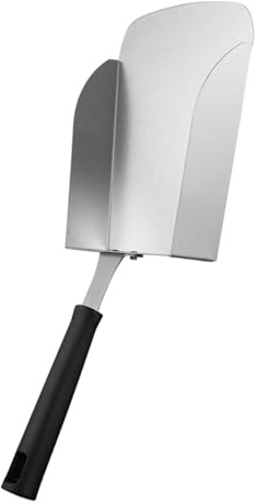 Espátula de la parrilla, mango anti -escalado, 38.5x19 cm, de carne de acero inoxidable, espátula de cocina de la parrilla de cocina, herramienta de alero de alimentos, viaje de campamento de bar