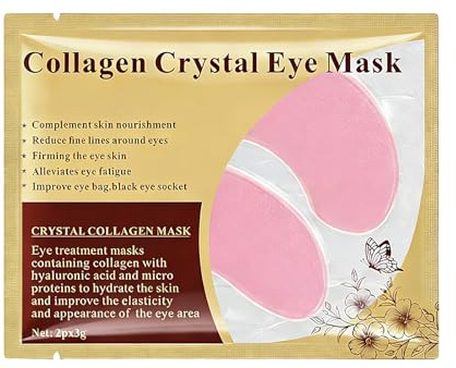 10 Pcs Parches Para Los Ojos, Juego De MáScaras Para Uso DoméStico, FáCiles De Aplicar, Para Reducir Las Bolsas Debajo De Los Ojos, Rosa Claro