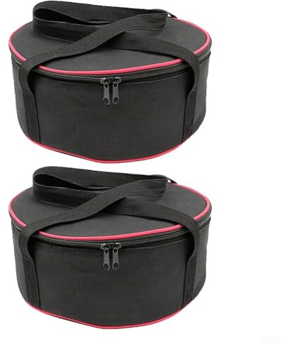 Borsa portaoggetti per stoviglie da campeggio, organizer impilabile per cucina camper, custodia per piatti da esterno con strato intermedio in spugna spessa, custodia protettiva per ciotole da picnic