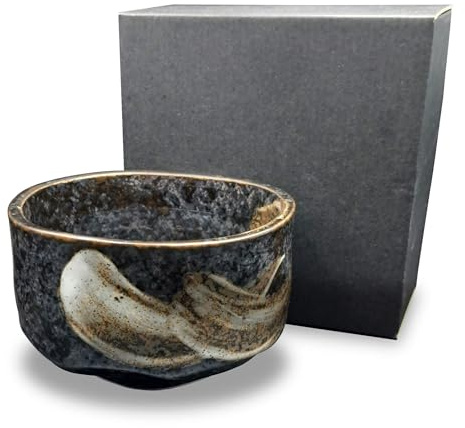 Japanische Matcha Schale Chawan Meisei handgemacht aus Keramik - Hergestellt in Japan - zur japanischen Tee-Zeremonie Matcha Zubereitung