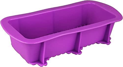 GMMH Silikon Brotbackform, Kastenform Antihaft Backform Kuchenform für Kuchen und Brot, Bananenbrot, Brotform 23x10x6 cm (Rot)