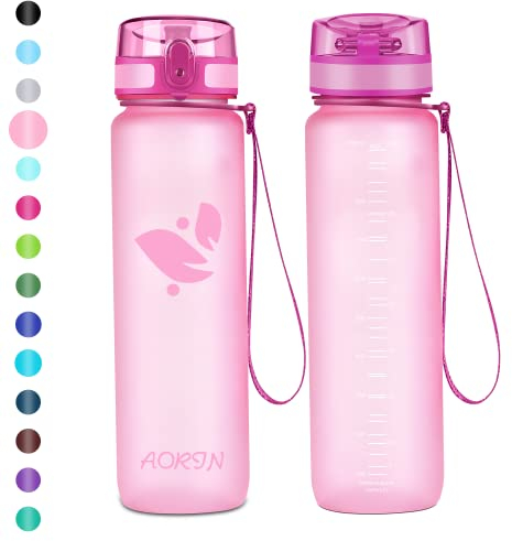 AORIN Trinkflasche - 500ml - Wasserflasche BPA-Frei & Tritan Auslaufsicher Sportflasche, Erwachsene,Trinkflasche Kinder, Fitness,Laufen,Yoga,Fahrrad,Outdoor