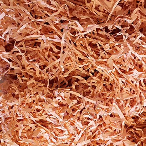 Papel Triturado Kraft 200 g Color Naranja, Artículos De Fiesta De Empaquetado De Relleno De Rafia Papel Relleno Material De Embalaje Para Cesta Caja (NARANJA- 200 GR)