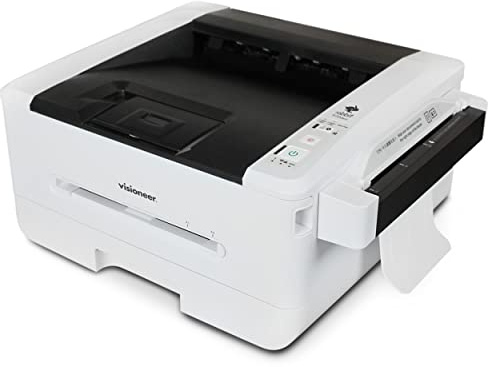 Visioneer Rabbit PC30dwn laserskrivare/kopieringsmaskin, USB kontorsskrivare och kopiator för PC och Mac, 30 PPM, arkmatad 250 sidor automatisk dokumentmatare (ADF), vit