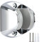 Wall Mount Shower Bracket Handheld Shower Head Holder Large Angle Adjustable Chrome Plated Wall Mounted Universal Shower Hose Holder with Mounting Screws for Bathroom Bidet Sprayer, Silver