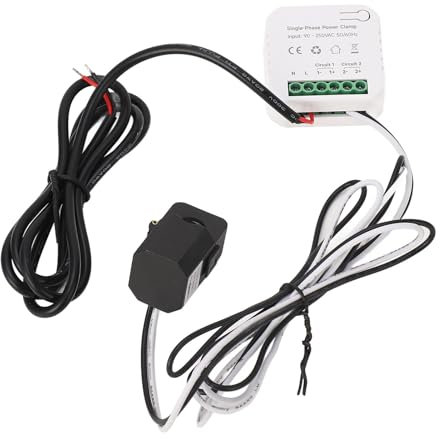 Smart Energy Monitor, Smart Energy Monitor for KWh 90‑250VAC Power Home Power Electricity Usage Meter with 80A Clamp, Meter Sockets
