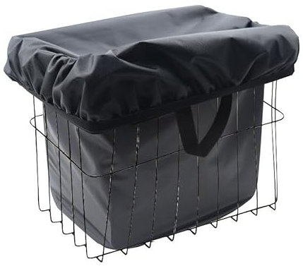 Etomvoop Wasserdichte Roller-Korb-Tasche, Korbeinsatz, reflektierende schwarze Griffe, vorne angebrachte Tasche für alle Mobilitäts-Roller, Fahrrad, hält trocken im Freien
