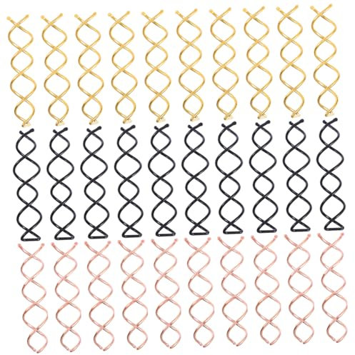 Healeved 90pcs Spiral Hairpins for Hair Styling Invisible Screw Hair Clips Lightweight Design Easy to Use