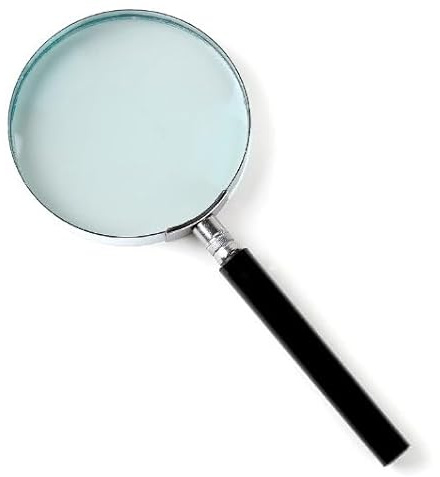 Sivitec Metal 60 mm Magnifying Glass Magnification 5X Handheld Magnifier 60mm