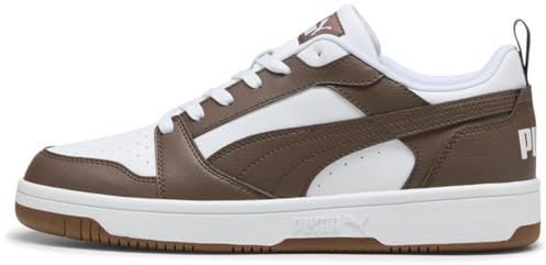 PUMA Rebound V6 Low, Sneaker Unisex - Adulto, White Flat Bronze Gum, 38 EU