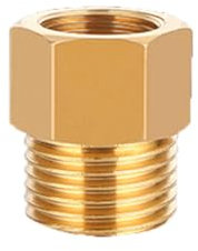 XSDSM Reducer Connector G1/4 Internal Thread * G3/8 External Thread Hexagonal Brass Reducer for Pipe Conversion Connection