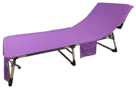 Microfiber Sun Lounger Cover - Beach Pool Chair Towel, Outdoor Recliner Seat Wrap | Quick Drying Patio Bed Sheet Liner, Corner Pocket Design with Soft Fabric for Garden Hotel Resort Swimming Chairs