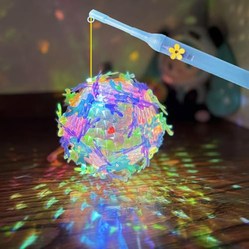 LED DIY Laterne Kinder,St Martin Laternen Bastelset,Feiertagsgeschenk Spielzeug, Halloween Deko (Leuchtender Drache)