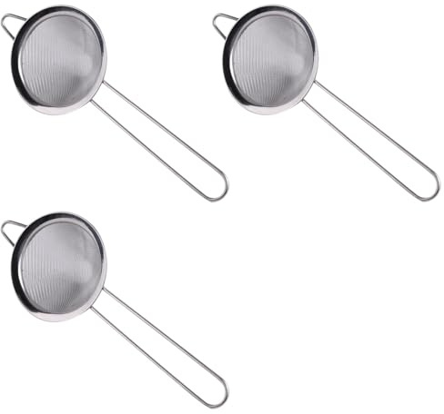 Uikdjgu 3X Cocktail Fine Strainer in Acciaio Inossidabile Filtro A Maglie Professionali Bar Tool
